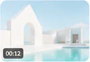 White poolside architecture video thumbnail