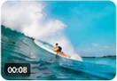 Surfer on blue wave thumbnail